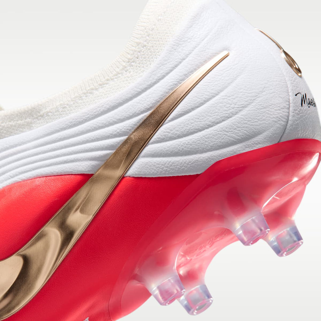 Nike Tiempo Maestro Elite Artificial-Grass Low-Top Soccer Cleats - White/Bright Crimson/Blur - Image 9