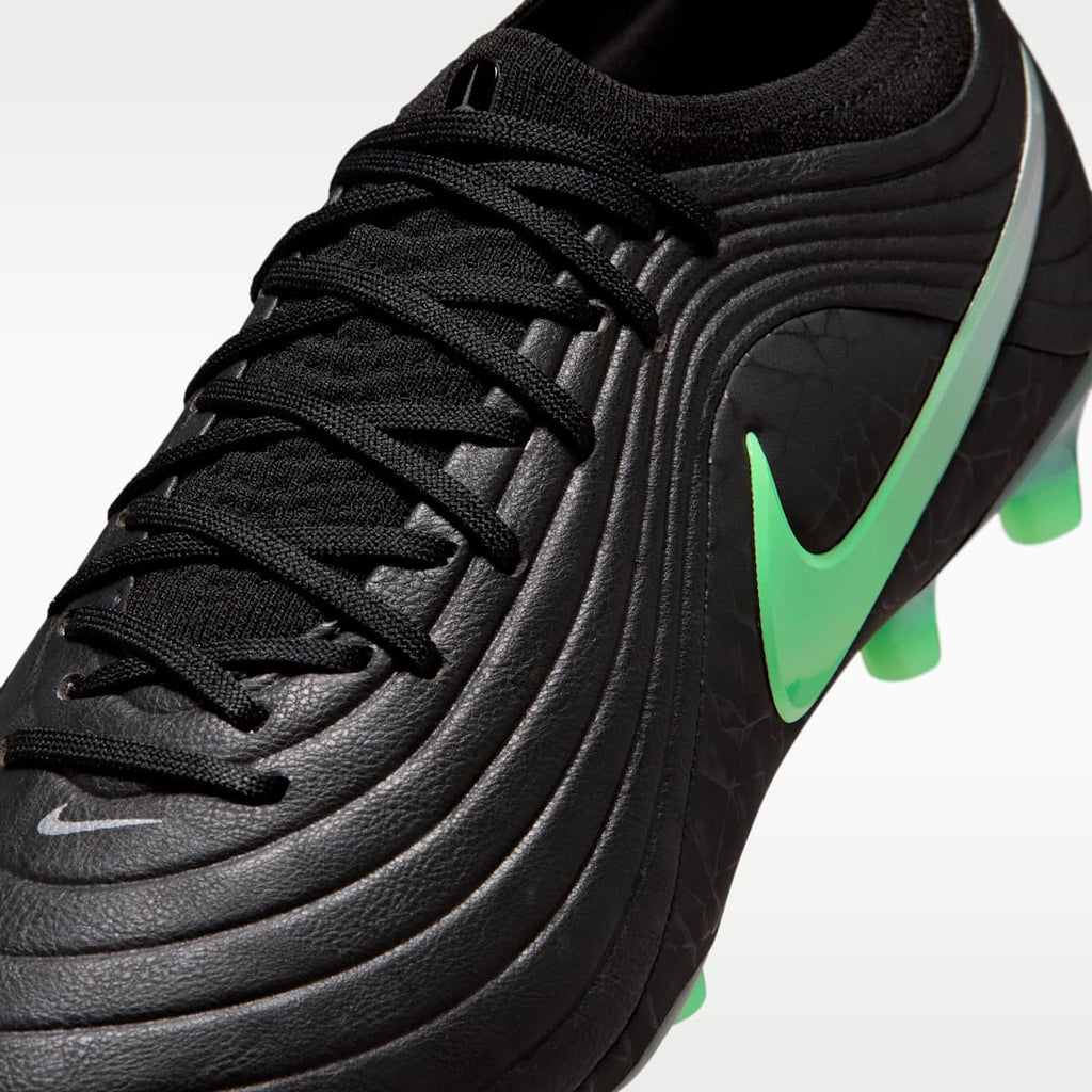 Nike Tiempo Maestro Elite Artificial-Grass Low-Top Soccer Cleats - Black/Black/Illusion Green - Image 8