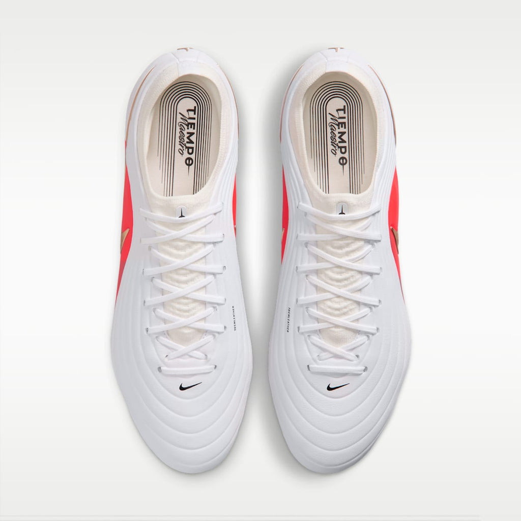 Nike Tiempo Maestro Elite Artificial-Grass Low-Top Soccer Cleats - White/Bright Crimson/Blur - Image 4