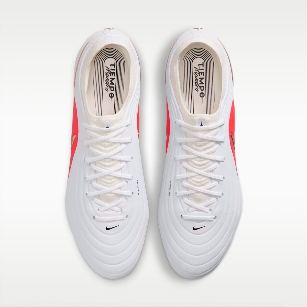 Nike Tiempo Maestro Elite Artificial-Grass Low-Top Soccer Cleats - White/Bright Crimson/Blur - Image 4