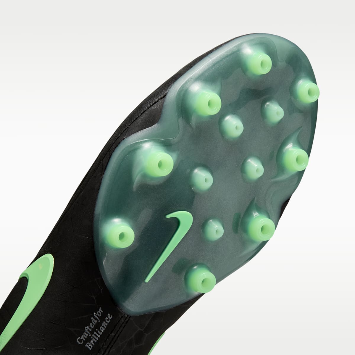 Nike Tiempo Maestro Elite Artificial-Grass Low-Top Soccer Cleats - Black/Black/Illusion Green - Image 7