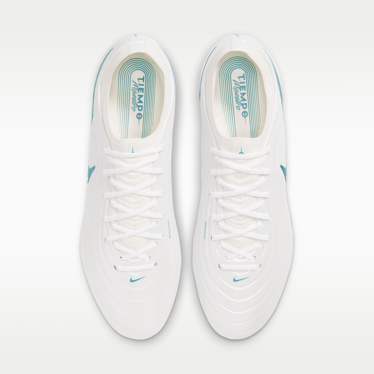Nike Tiempo Maestro Elite Artificial-Grass Low-Top Soccer Cleats - White/White/Dusty Cactus - Image 4