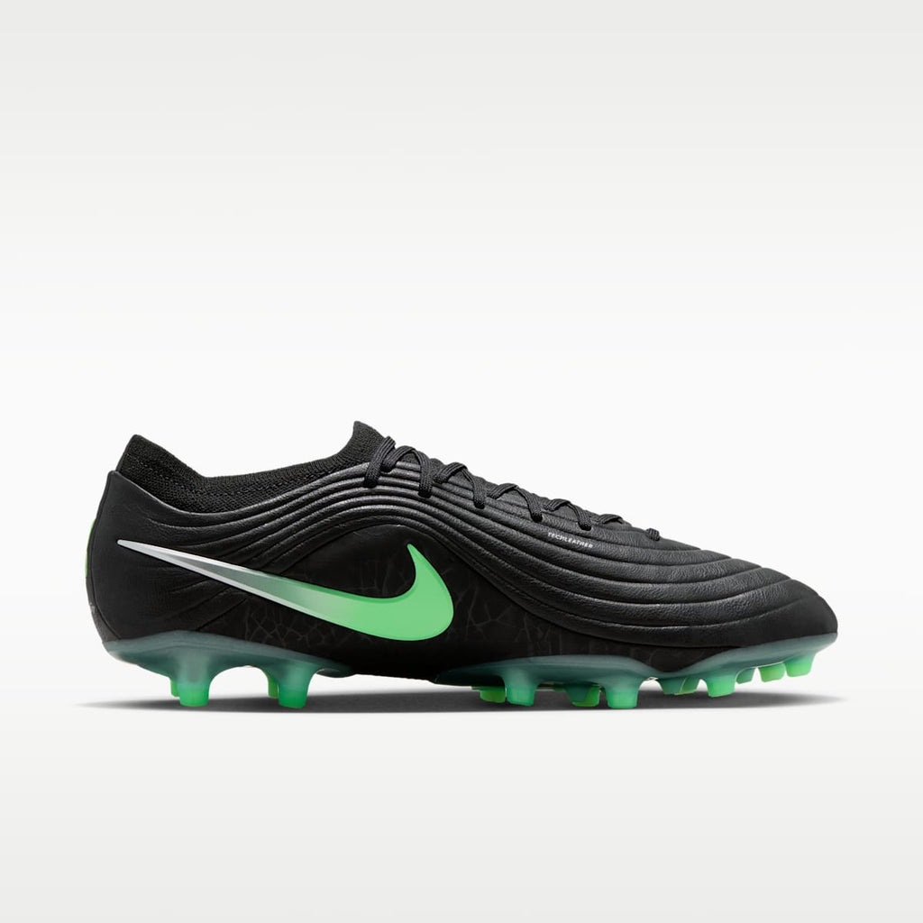 Nike Tiempo Maestro Elite Artificial-Grass Low-Top Soccer Cleats - Black/Black/Illusion Green - Image 3