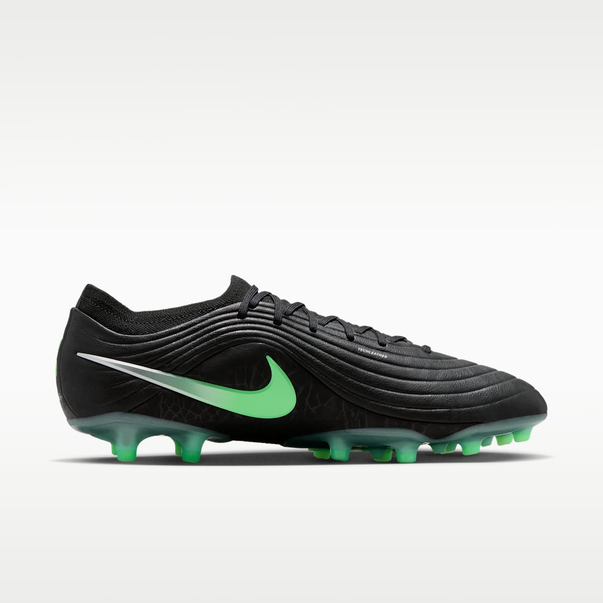 Nike Tiempo Maestro Elite Artificial-Grass Low-Top Soccer Cleats - Black/Black/Illusion Green - Image 3