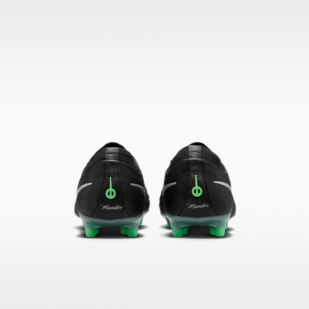 Nike Tiempo Maestro Elite Artificial-Grass Low-Top Soccer Cleats - Black/Black/Illusion Green - Image 6