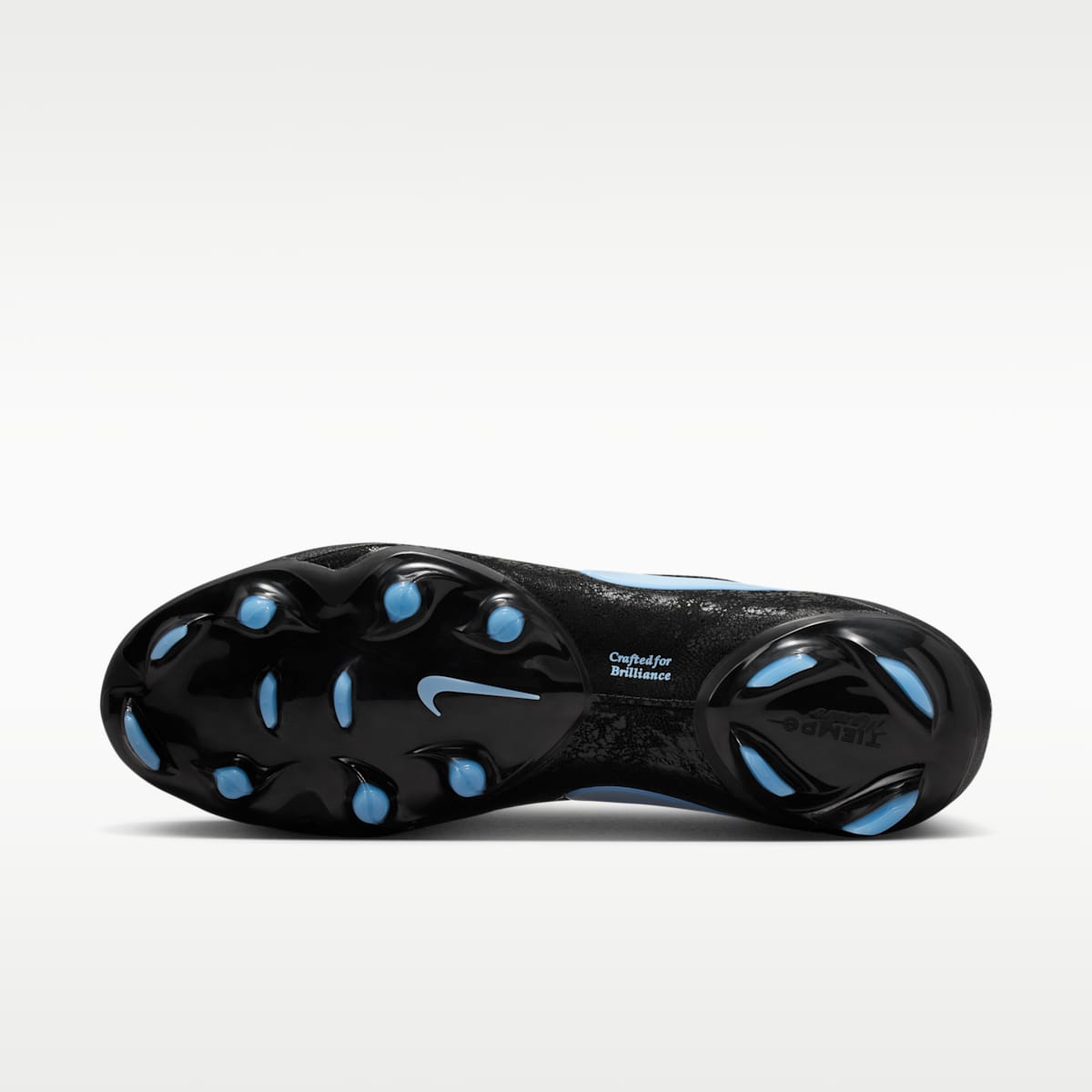 Nike Tiempo Maestro Elite Firm-Ground Low-Top Soccer Cleats - Black/Ice Blue - Image 2