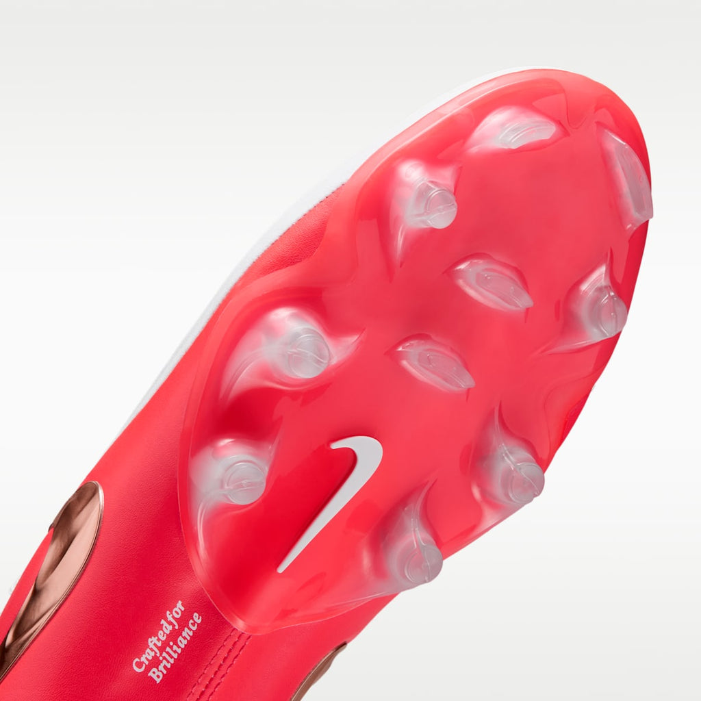 Nike Tiempo Maestro Elite Firm-Ground Low-Top Soccer Cleats - White/Bright Crimson/Blur - Image 7