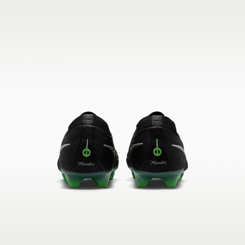 Women's Nike Tiempo Maestro Elite Firm-Ground Low-Top Soccer Cleats - Black/Black/Illusion Green