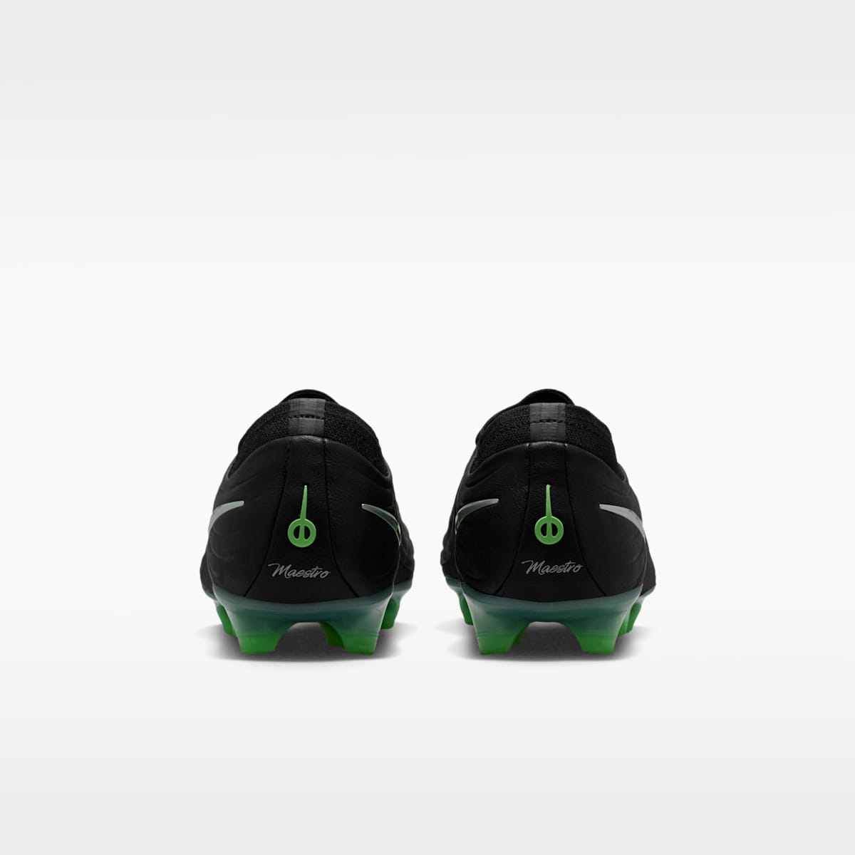 Women's Nike Tiempo Maestro Elite Firm-Ground Low-Top Soccer Cleats - Black/Black/Illusion Green