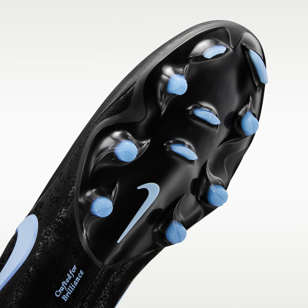 Nike Tiempo Maestro Elite Firm-Ground Low-Top Soccer Cleats - Black/Ice Blue - Image 7
