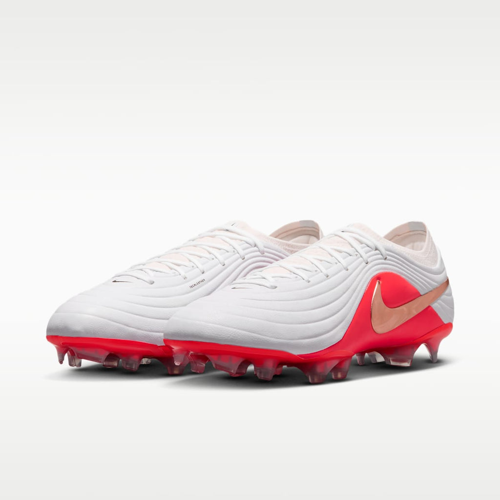 Nike Tiempo Maestro Elite Firm-Ground Low-Top Soccer Cleats - White/Bright Crimson/Blur - Image 5