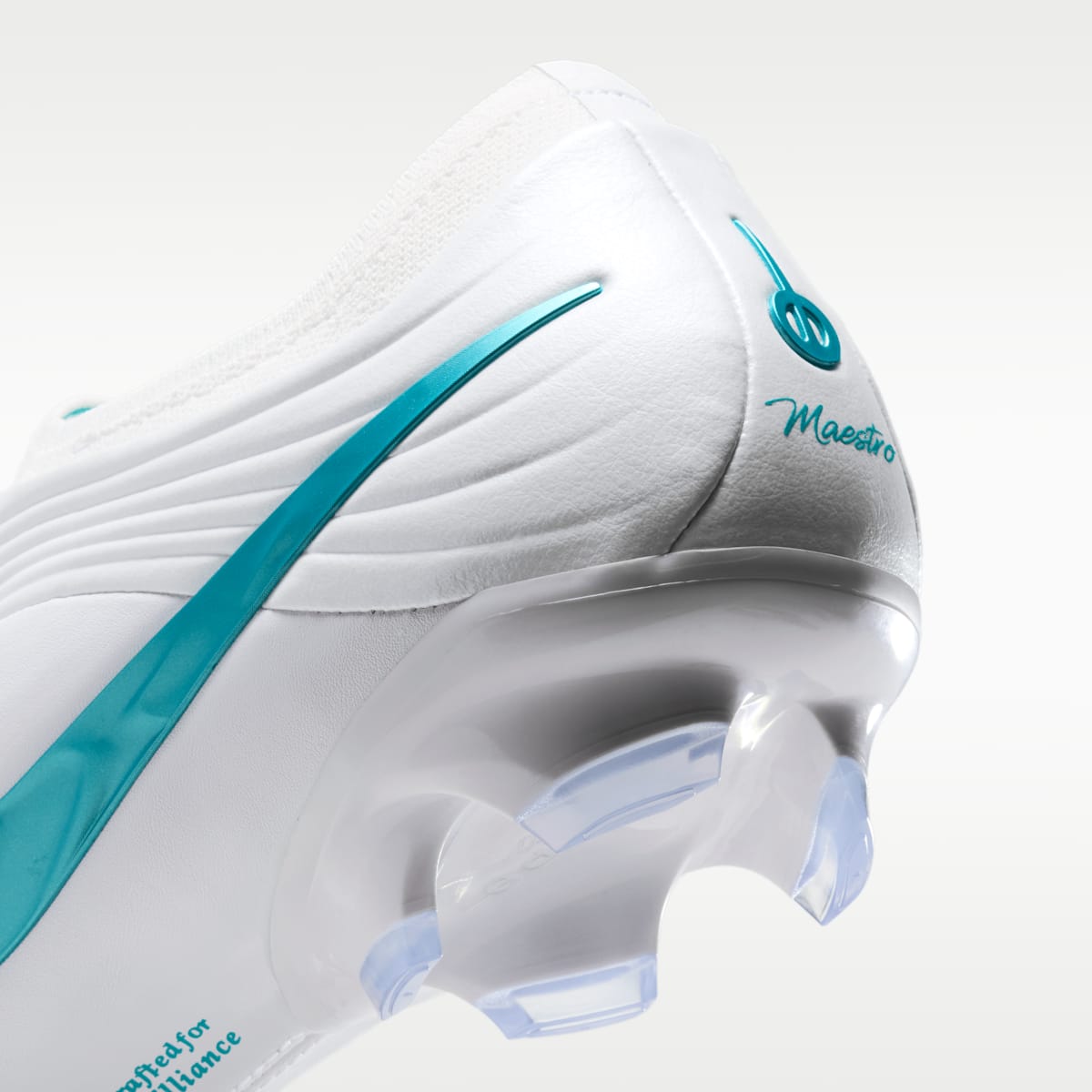 Nike Tiempo Maestro Elite Firm-Ground Low-Top Soccer Cleats - White/White/Dusty Cactus - Image 9