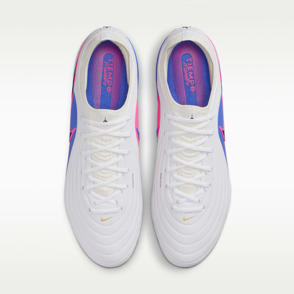 Nike Tiempo Maestro Elite Firm-Ground Low-Top Soccer Cleats - White/Racer Blue/Pink Blast/Black - Image 4