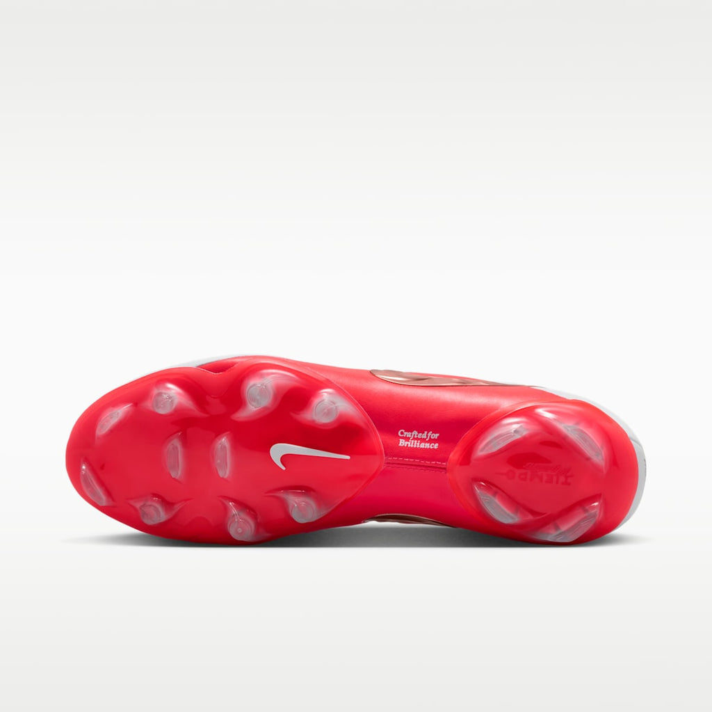 Nike Tiempo Maestro Elite Firm-Ground Low-Top Soccer Cleats - White/Bright Crimson/Blur - Image 2