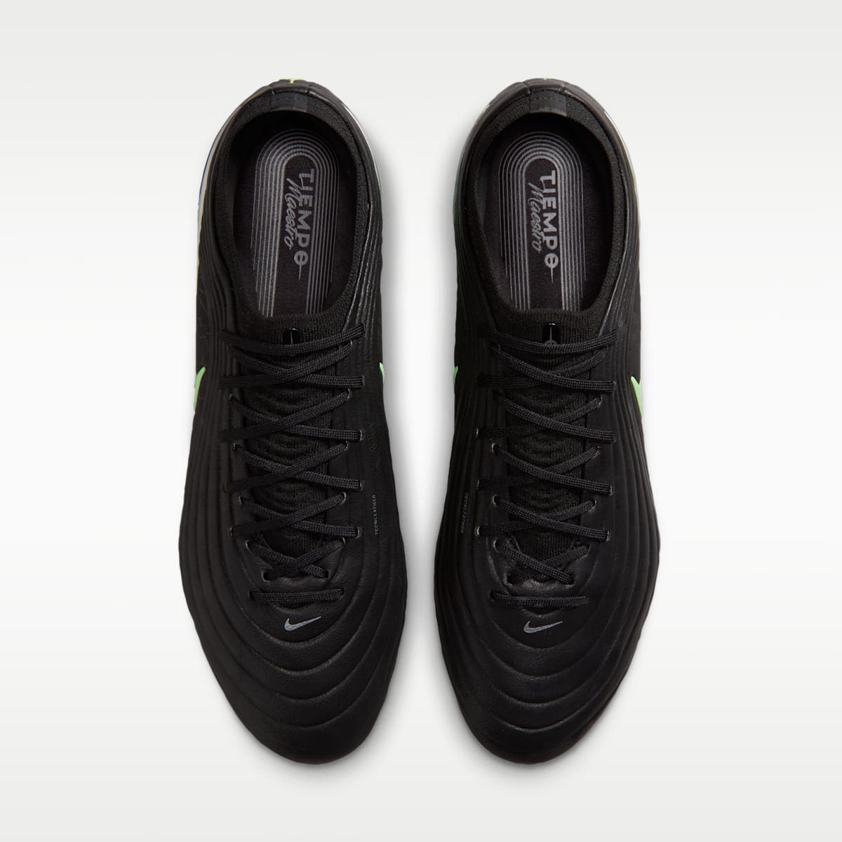 Women's Nike Tiempo Maestro Elite Firm-Ground Low-Top Soccer Cleats - Black/Black/Illusion Green
