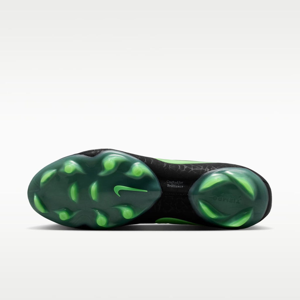 Women's Nike Tiempo Maestro Elite Firm-Ground Low-Top Soccer Cleats - Black/Black/Illusion Green