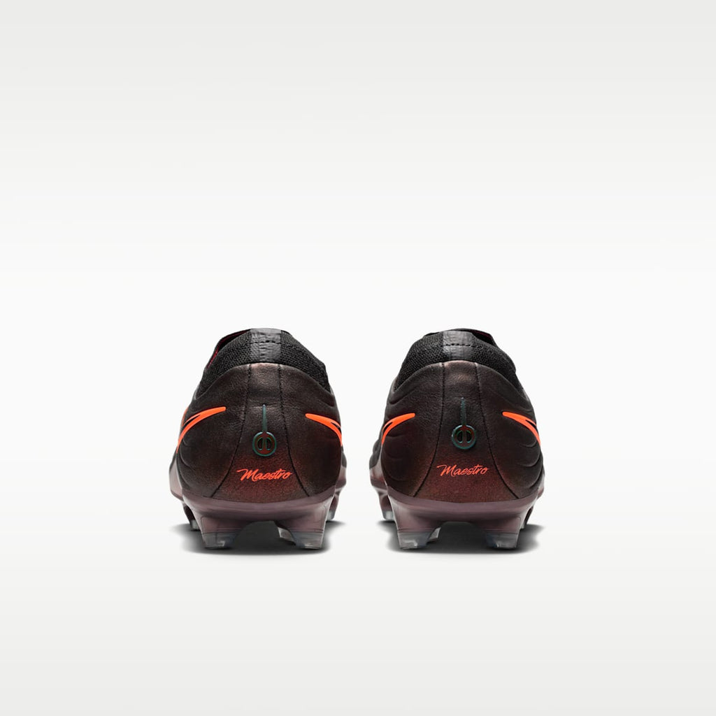 Nike Tiempo Maestro Elite LV8 Firm-Ground Low-Top Soccer Cleats - Black/Hyper Crimson/Laser Orange - Image 6