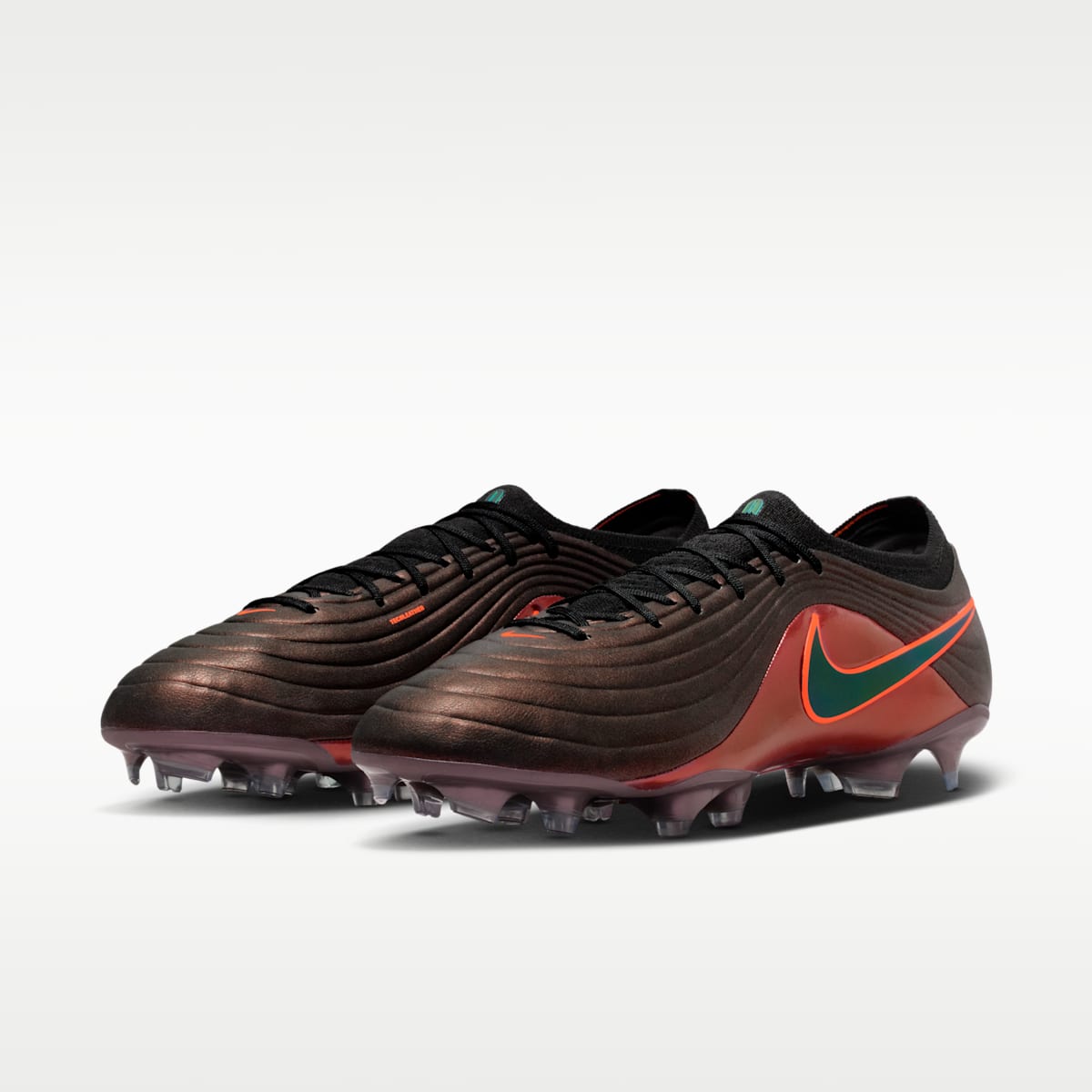 Nike Tiempo Maestro Elite LV8 Firm-Ground Low-Top Soccer Cleats - Black/Hyper Crimson/Laser Orange - Image 5