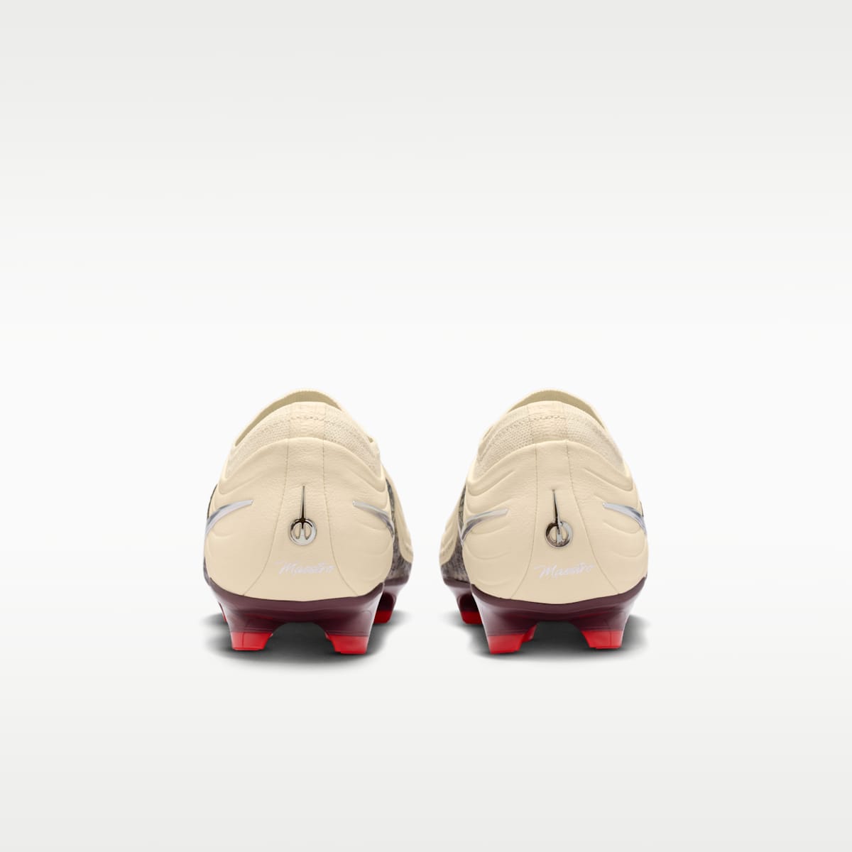 Nike United Tiempo Maestro Elite Firm-Ground Low-Top Soccer Cleats - Fossil/Burgundy Crush/Metallic Silver - Image 6