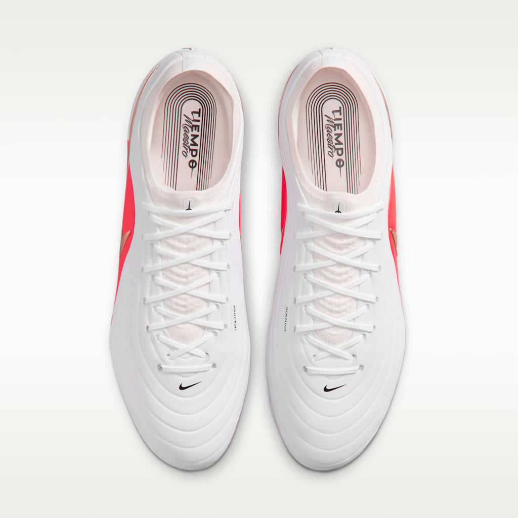 Nike Tiempo Maestro Elite Firm-Ground Low-Top Soccer Cleats - White/Bright Crimson/Blur - Image 4