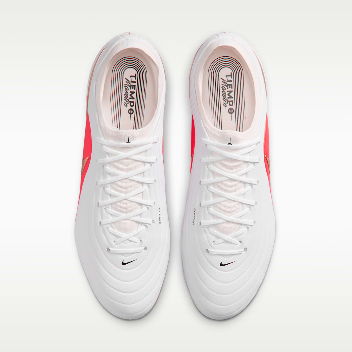 Nike Tiempo Maestro Elite Firm-Ground Low-Top Soccer Cleats - White/Bright Crimson/Blur - Image 4