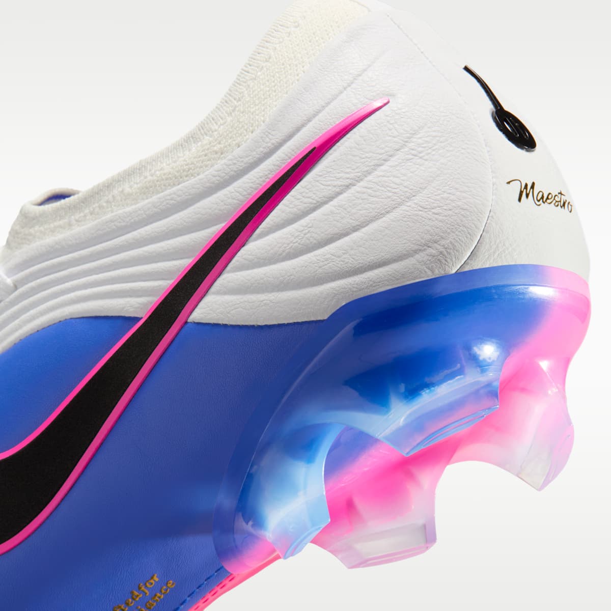 Nike Tiempo Maestro Elite Firm-Ground Low-Top Soccer Cleats - White/Racer Blue/Pink Blast/Black - Image 9