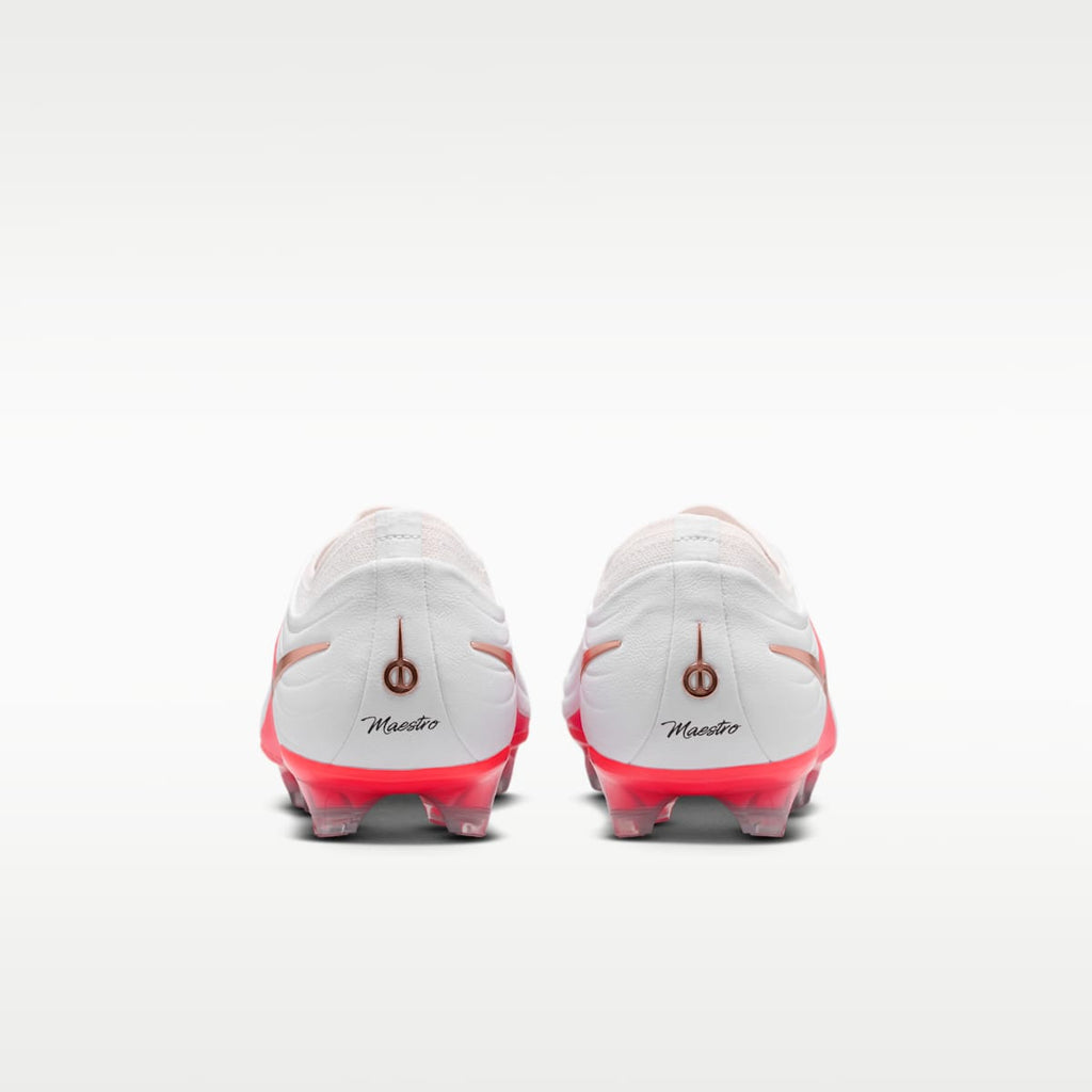 Nike Tiempo Maestro Elite Firm-Ground Low-Top Soccer Cleats - White/Bright Crimson/Blur - Image 6