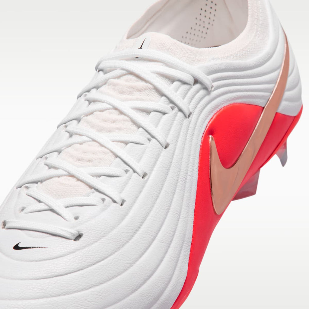 Nike Tiempo Maestro Elite Firm-Ground Low-Top Soccer Cleats - White/Bright Crimson/Blur - Image 8