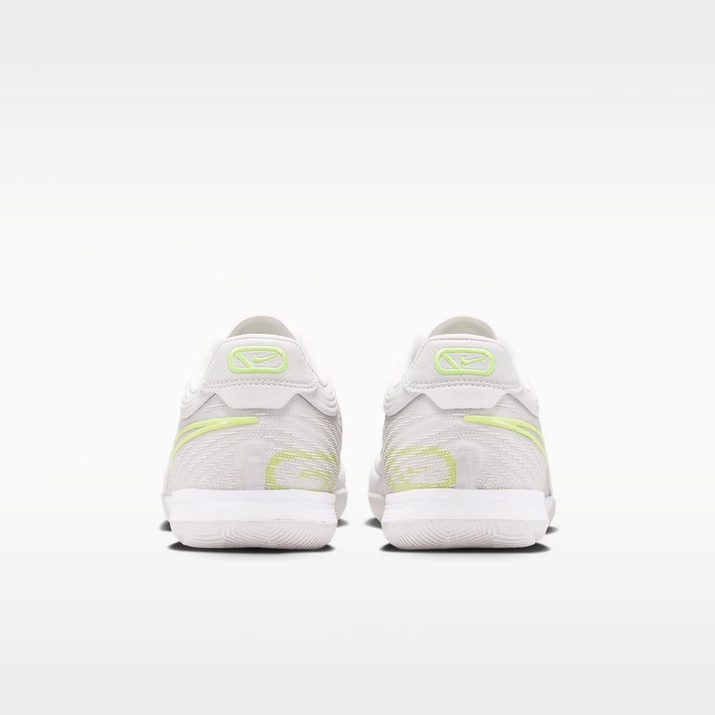 Nike Tiempo Reactgato Indoor/Court Low-Top Soccer Shoes - Vast Grey/Lemon Venom/Moon Particle - Image 6