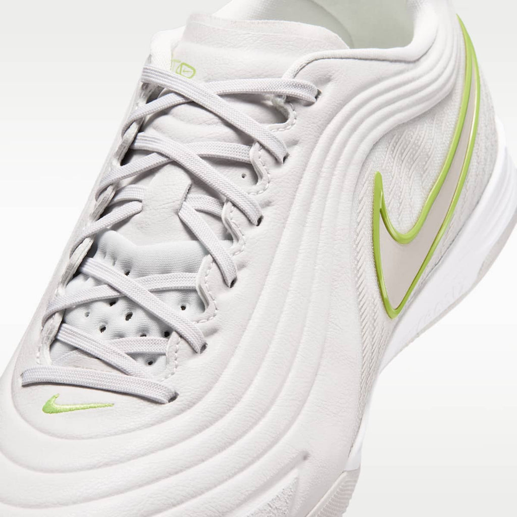 Nike Tiempo Reactgato Indoor/Court Low-Top Soccer Shoes - Vast Grey/Lemon Venom/Moon Particle - Image 7