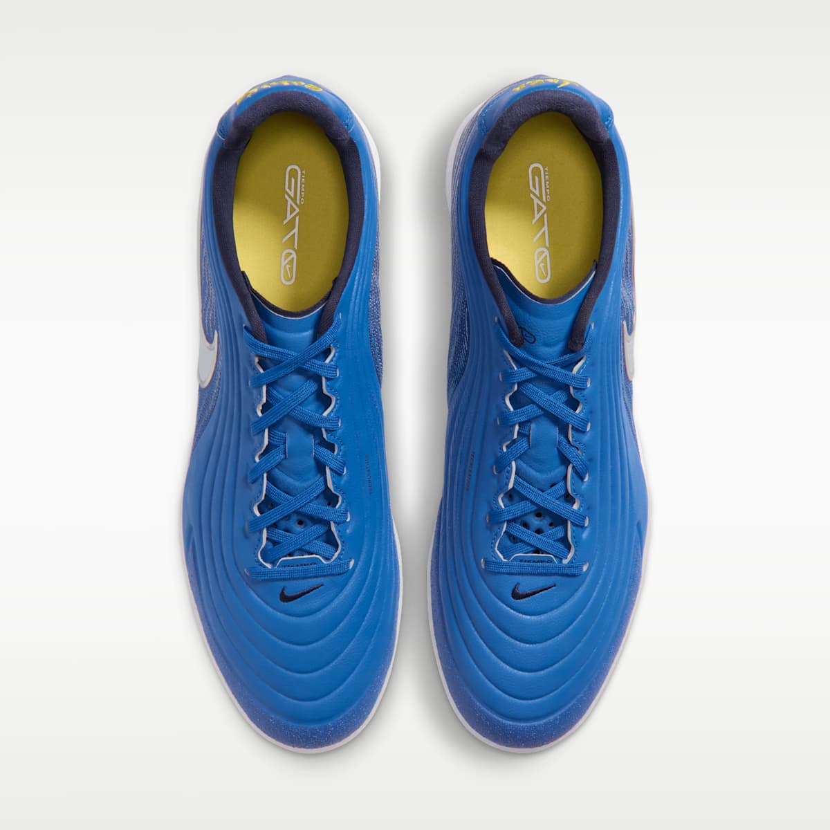 Nike Tiempo Reactgato "Joga Bonito" Indoor/Court Low-Top Soccer Shoes - Blue Spark/White - Image 4