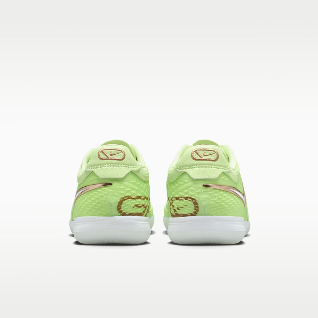 Nike Tiempo Reactgato LE Indoor/Court Low-Top Soccer Shoes - Light Liquid Lime/White - Image 6