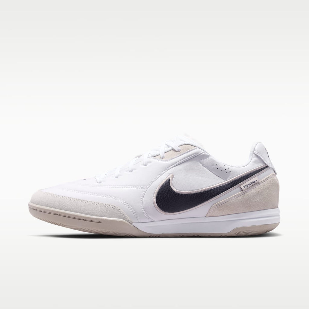 Women's Nike Tiempo Streetgato Indoor/Court Low-Top Soccer Shoes - White/Moon Particle/Gridiron