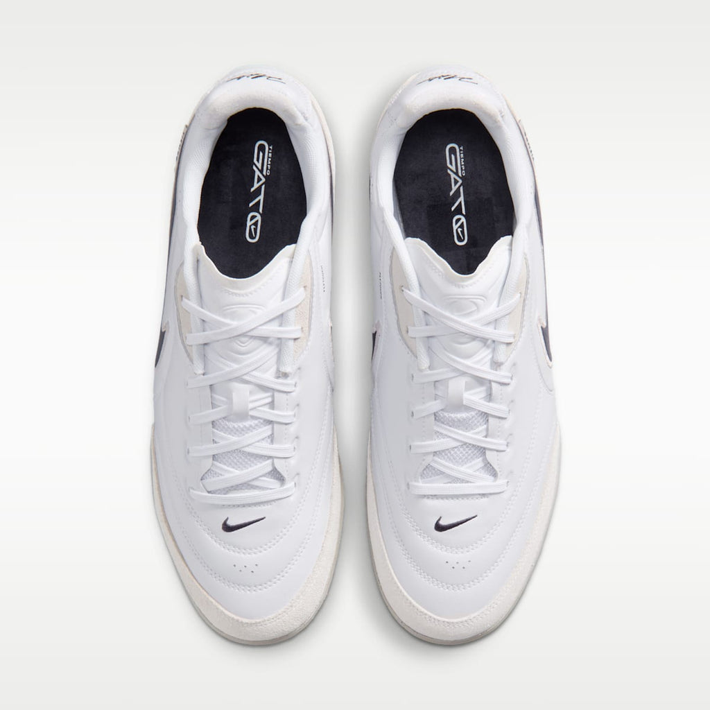 Women's Nike Tiempo Streetgato Indoor/Court Low-Top Soccer Shoes - White/Moon Particle/Gridiron