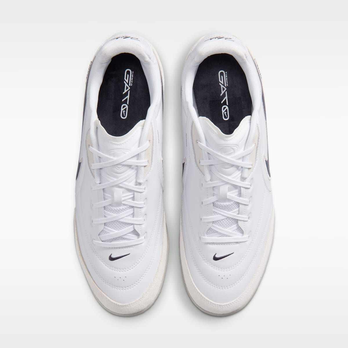 Women's Nike Tiempo Streetgato Indoor/Court Low-Top Soccer Shoes - White/Moon Particle/Gridiron