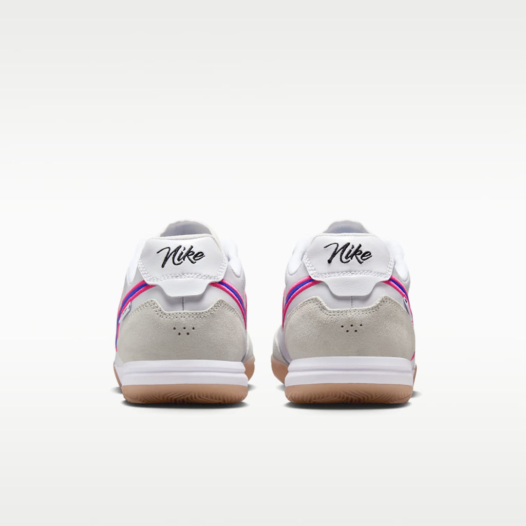 Nike Tiempo Streetgato Indoor/Court Low-Top Soccer Shoes - White/Pink Blast/Racer Blue - Image 6