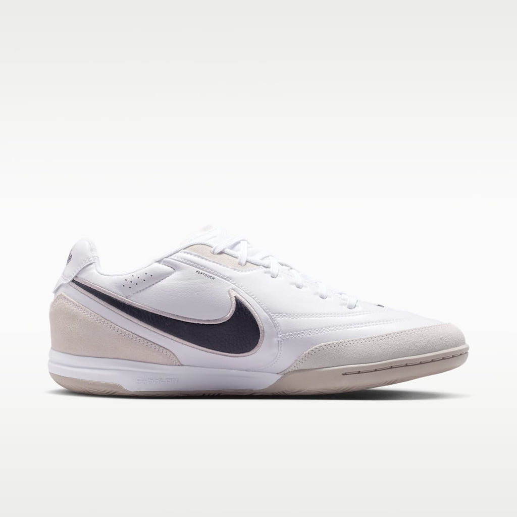 Women's Nike Tiempo Streetgato Indoor/Court Low-Top Soccer Shoes - White/Moon Particle/Gridiron