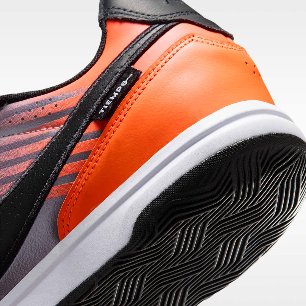Nike Tiempo Streetgato PRM Heritage Indoor/Court Low-Top Soccer Shoes - Bleached Lilac/Total Orange/Black - Image 8