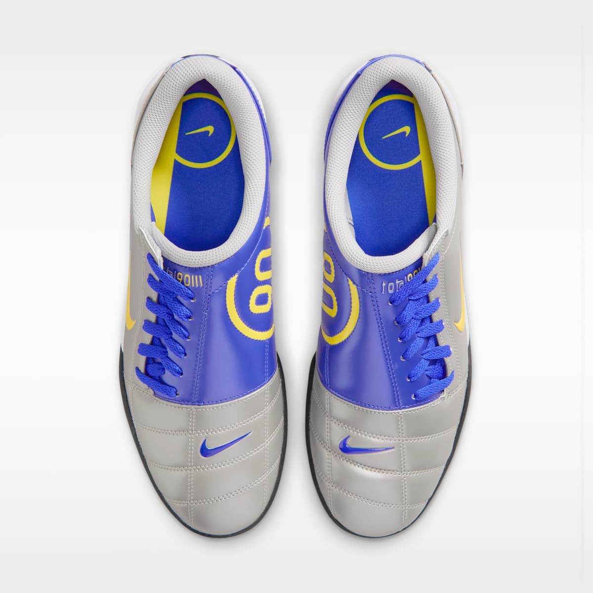 Nike Total 90 Men's Shoes - Metallic Silver/Racer Blue/Black/Lightning - Image 4