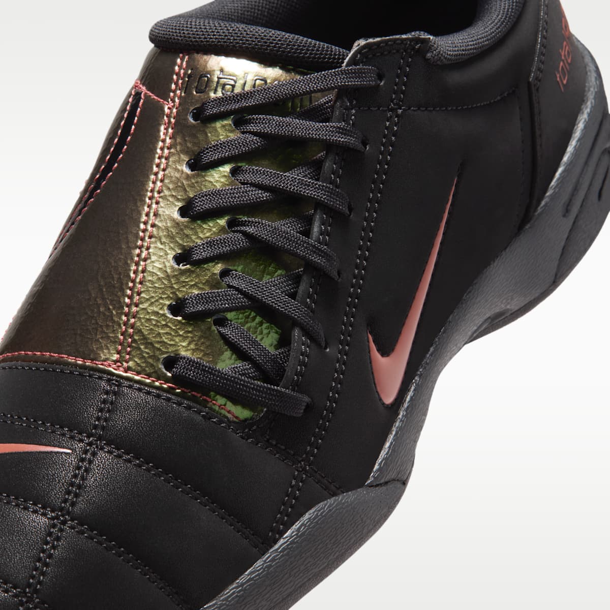 Nike Total 90 Premium Tiempo Men's Shoes - Black/Black/Red Sepia - Image 7
