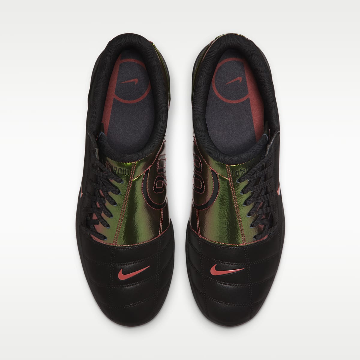 Nike Total 90 Premium Tiempo Men's Shoes - Black/Black/Red Sepia - Image 4