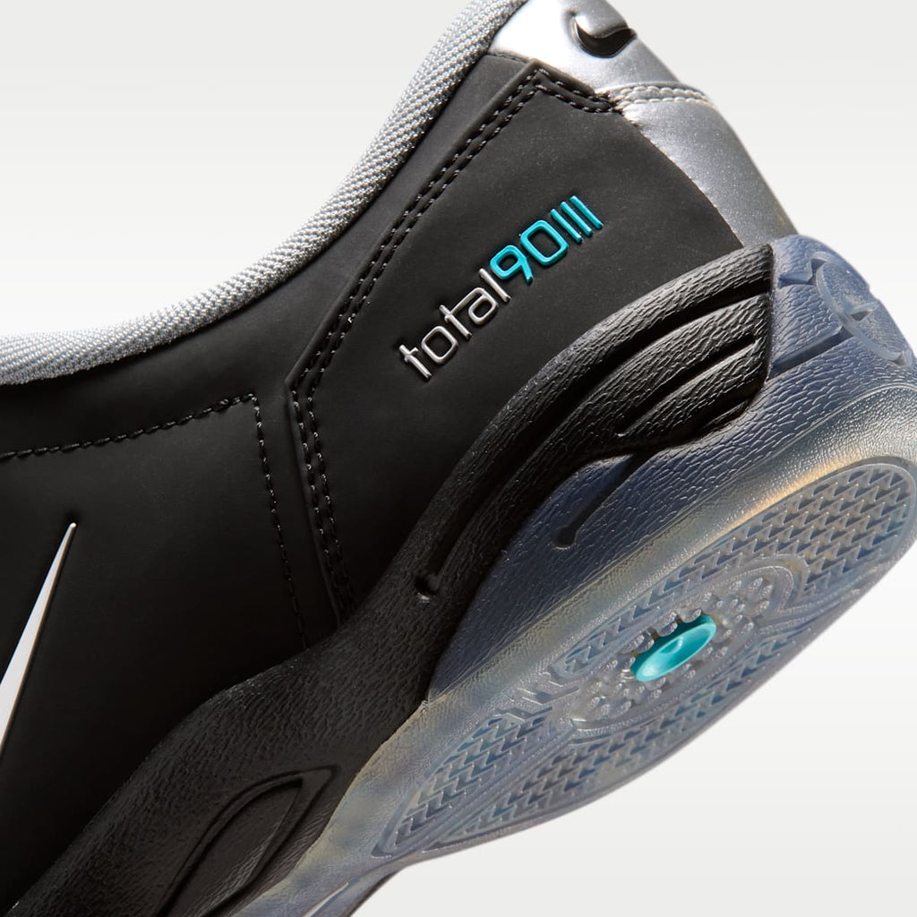 Nike Total 90 Soccer Shoes - Black/Gamma Blue/Metallic Silver - Image 8