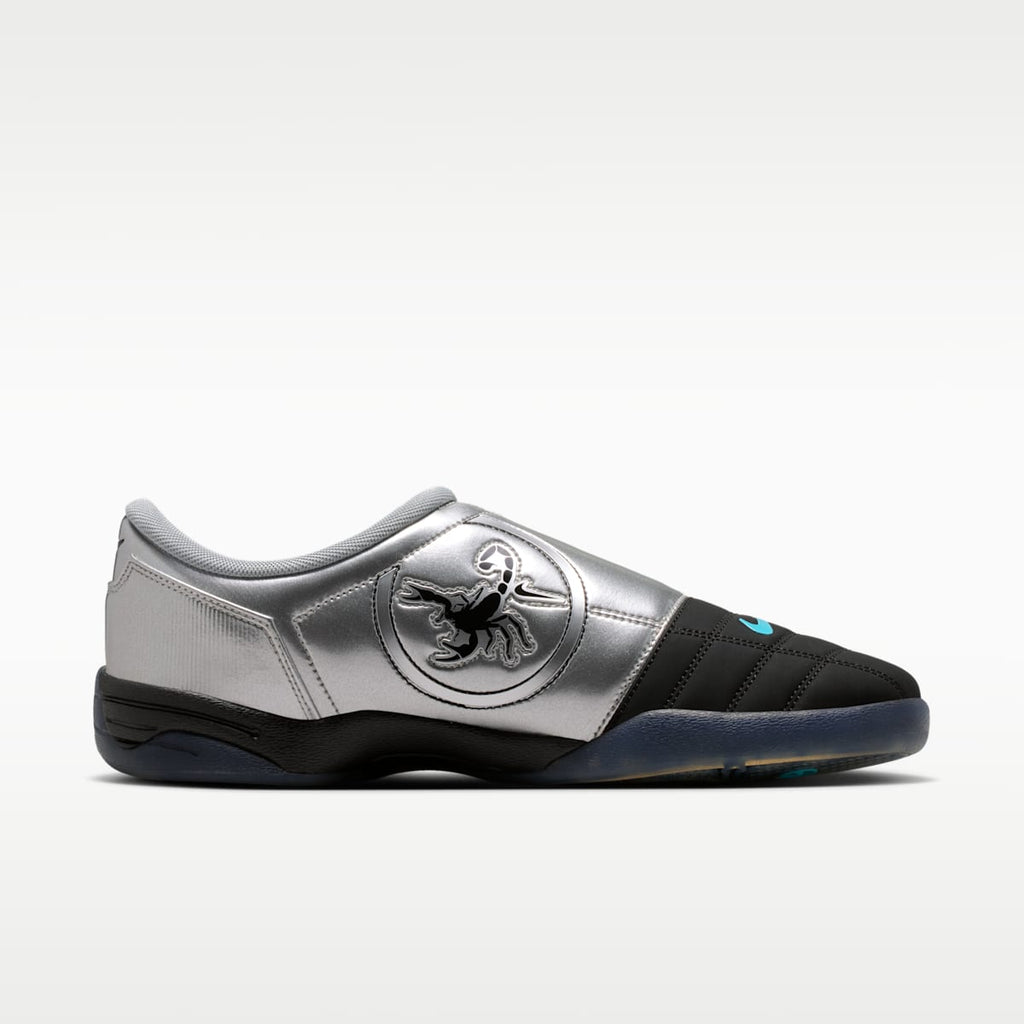 Nike Total 90 Soccer Shoes - Black/Gamma Blue/Metallic Silver - Image 3