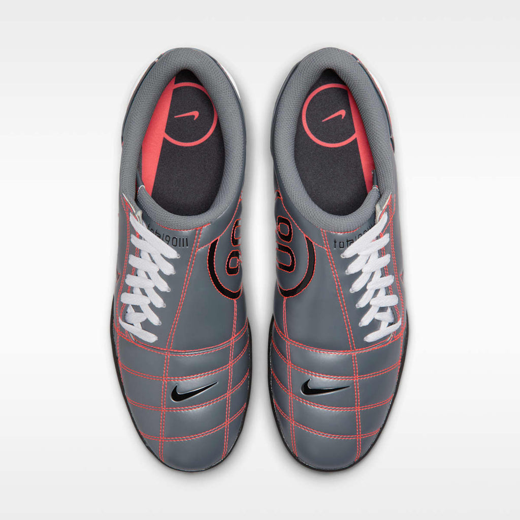 Nike Total 90 Men's Shoes - Smoke Grey/Bright Crimson/White/Black - Image 4
