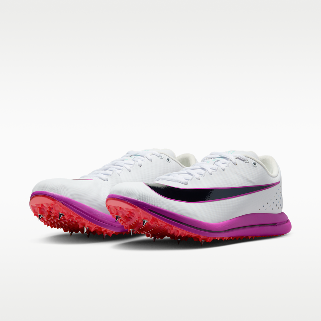 Women's Nike Triple Jump Elite 3 Track & Field Jumping Spikes - White/Hyper Turquoise/Bright Crimson/Obsidian