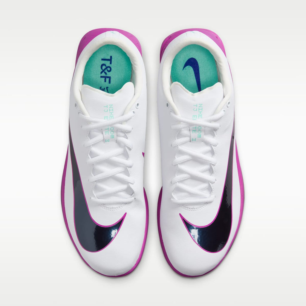 Nike Triple Jump Elite 3 Track & Field Jumping Spikes - White/Hyper Turquoise/Bright Crimson/Obsidian - Image 4
