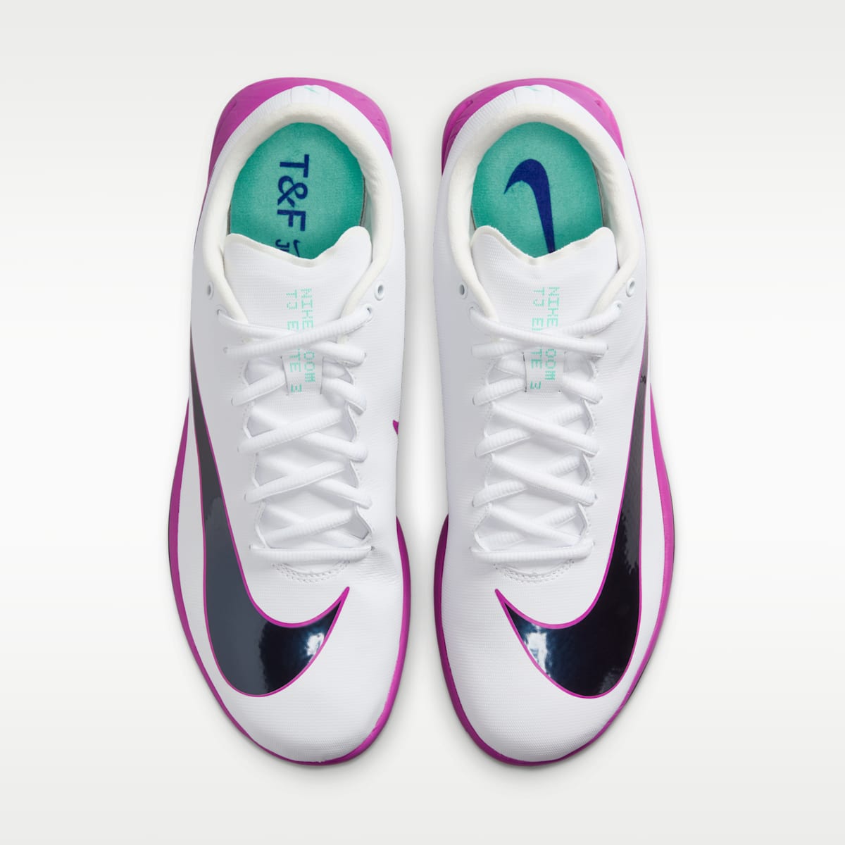Nike Triple Jump Elite 3 Track & Field Jumping Spikes - White/Hyper Turquoise/Bright Crimson/Obsidian - Image 4