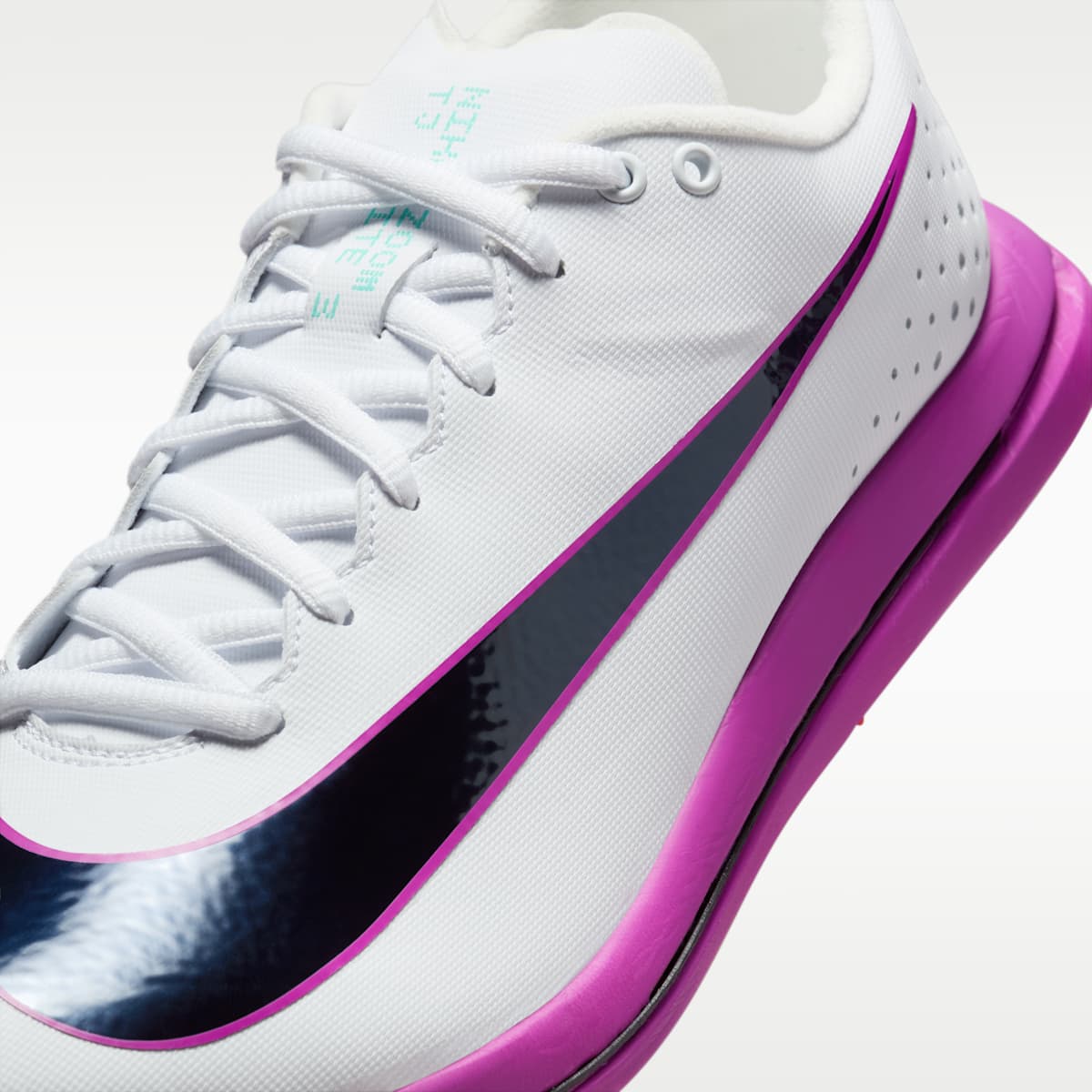 Nike Triple Jump Elite 3 Track & Field Jumping Spikes - White/Hyper Turquoise/Bright Crimson/Obsidian - Image 8