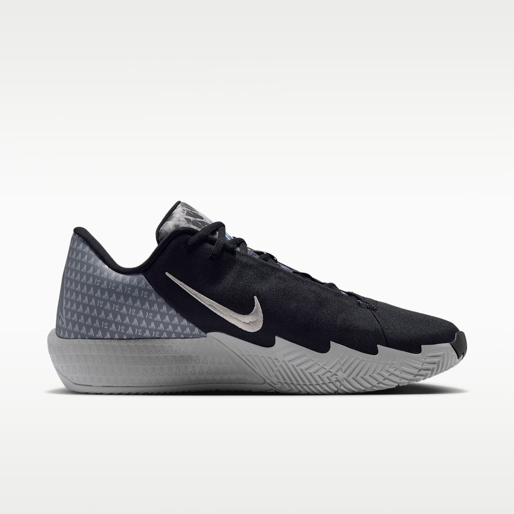 Ja Twelve Time Basketball Shoes - Black/Smoke Grey/Light Smoke Grey/Metallic Silver - Image 3