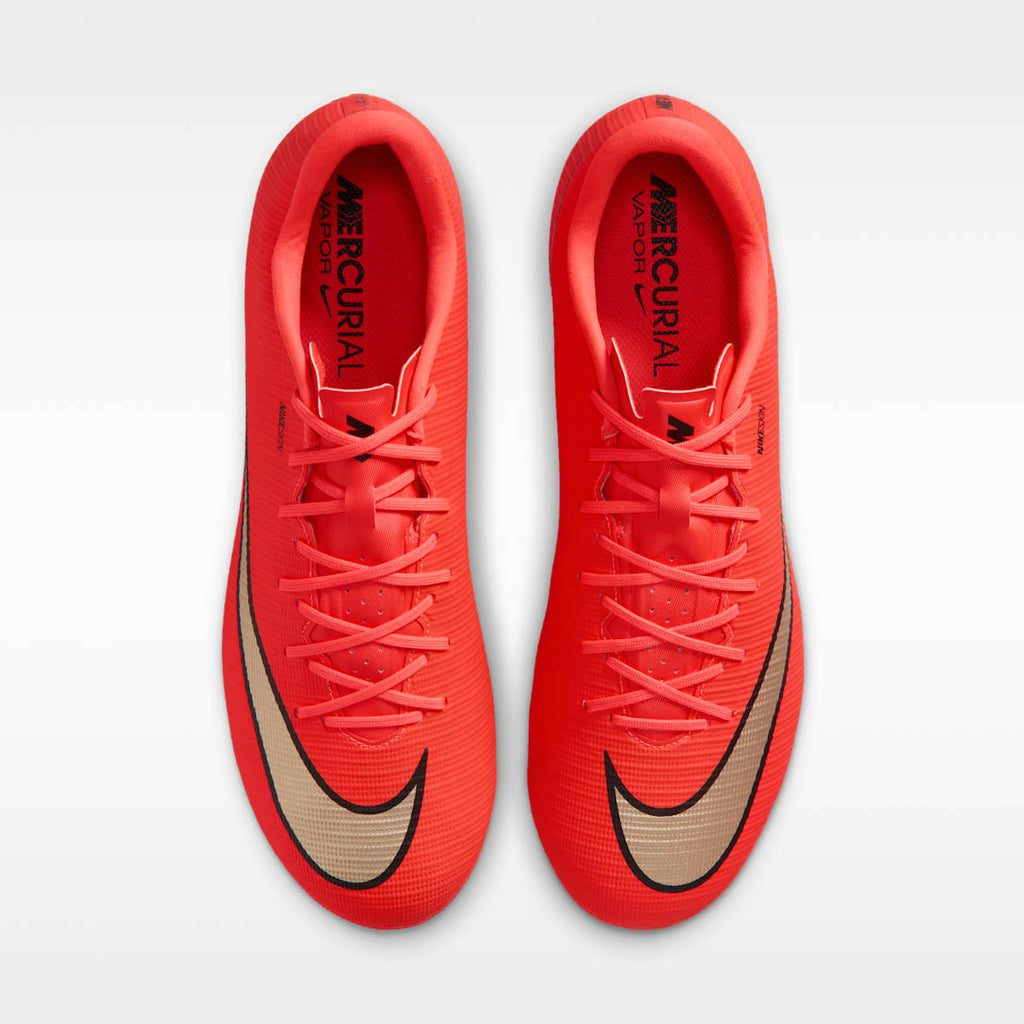 Nike Mercurial Vapor 17 Academy Artificial-Grass Low-Top Soccer Cleats - Bright Crimson/Blur - Image 4